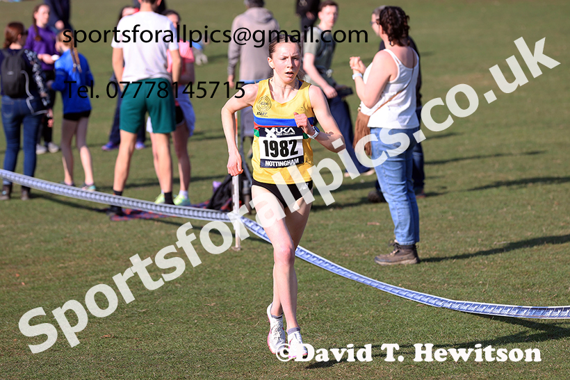 Women under-20s 2025 UK CAU Inter Counties Cross Country Champs., Wollaton Park, Nottingham. Photo: David T. Hewitson/Sports for All Pics